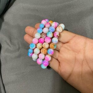 4 bracelet bundle (multicolor mash)